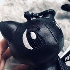 Pok  mon X Fragment Design Mew Plush Keychain Thunderbolt Project 12cm