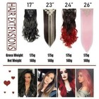 Full Head Set Clip In Hair Extensions Long Soft 100  Real Natural As Human Ombre