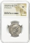 Caracalla 198-217 Ad  Ngc Xf  Roman Empire Phoenicia Bi Tetradrachm Silver Coin