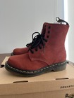 Brand New  Dr Martens 1460 Pascal Russet Red Milled Nubuck Rb Uk4 Eu37 Usw6-6 5 