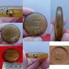 Sassanian  King Jasper Roman      Ancient     Old Intaglio Seal Stone Stamp Bead