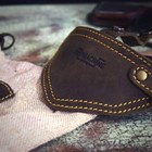 Genuine Leather Motorcycle Bike Gear Shift Pad Shoe Protector Boot Toe Cover