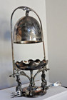 1869-1875 Aurora Silver Plate Company 12  Sea Nymph Mermaid Butter caviar Dish