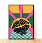 Vintage 90 s Rave Inspired Poster   Disco Dance Floor Ecstasy   90 s Rave Flyers