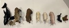 Schleich Animals Lot Of 8 Whale Moose Bear Pig Llamas Hen And Cat 3 Have Tags