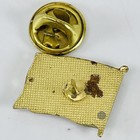 Vtg Texas Flag Lapel Hat Pin Enamel Gold Tone Lone Star State Collectible Pinbac