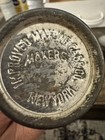 Antique Improved Match Case Safe Holder Co Ny Metal Match Primitive Industrial