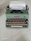 Vintage 1950s Royal Quiet De Luxe Portable Typewriter  green 