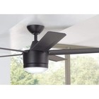 Home Decorators Collection Merwry Led 52  Indoor Ceiling Fan  black 