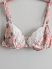 Vtg Maidenform Sweet Nothings Front Close Underwire Bra 36b  6887 Lace Floral