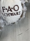Fao Schwarz Bow Tie Teddy Bear Plush Stuffed Animal White Brown Chocolate 2017