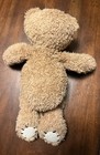 First   Main Tender Teddy Bear Tan Brown Heart Patch Beanbag Plush Toy 8  Euc