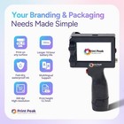 Print Peak Handheld Inkjet Printer For Multi-surface 12 7mm 0 5    Ink Not Incl 