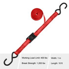 New 2 Pack Cam Buckle Tie-down Straps With S Hook 1 In  X 10 Ft Heavy Duty Strap