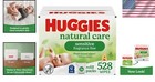 Natural Care Sensitive Baby Wipes  528 Total Unscented Wipes - 3 Refill Packs