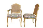 8 French Louis Xv Walnut Caned Country Farmhouse Fauteuil Dining Chairs