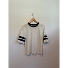 Faherty Sport Jersey Throwback Tee In Phantom Varsity   Size Medium