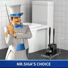 Mr siga Toilet Plunger And Bowl Brush Combo For Bathroom Cleaning  Black  1 Set