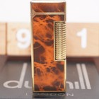 Dunhill Rollagas Lighter Laquer-red Brown Shell _ Ultrasonically Cleaned_working
