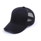 Mens Womens Trucker Hat Mesh Back Plain Solid Snapback Baseball Cap Blank Visor