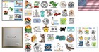 Assorted 400 Funny Stickers For Laptop  Water Bottles   More - Waterproof Fun
