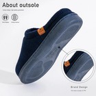 Mens Memory Foam Moccasin Slippers Non Slip Indoor Outdoor House Shoes