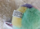Vintage Swibco Puffkins Sherbert Bear Pastel Multi Color Plush Toy Style 6758
