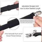 Adjustable Bed Sheet Clips  Sheet Fasteners Long Type 4 Pcs - 1 Set Black