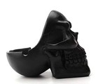 Skull Cigar   Cigrt Ashtray Smoking For Home  Office And Bar Black Pack Of 1