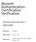Trea Turner Beckett Witnessed Authenticated Signed 2024 All Star Game Baseball