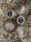 Vintage Las Vegas Casino Token Lot - Circus Circus  silver Strike  Mgm  Harrah s