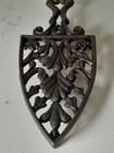 Antique Ornate Cathedral Cast Iron Sad Iron Or Hot Pot Trivet 9 