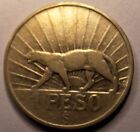 Uruguay 1942 1 Peso World Silver Coin 