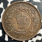 1861 Nova Scotia Large Cent Lot t0151 Nice 