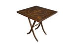 Vintage Regency Style Matchbook Walnut Burl Folding Bridge Card Poker Game Table