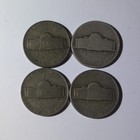 1943  1944 Jefferson War Nickels Lot Of 4 P D S  35  Silver
