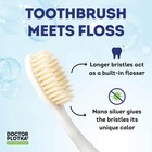 Soft Flossing Toothbrush 2 Pack Manual Soft Toothbrush For Adults Ultra Clean   