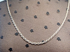 20  Rope Chain necklace Italian Sterling Silver Necklace 2mm Italy 925