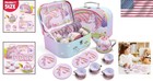 Imaginative Unicorn Tea Time Play Set With Teapot   Carrying Case - 15 Pieces
