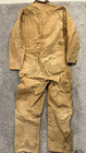 Carhartt Coveralls Men 46 Tall Brown Quilt Lined Duck Canvas Made Usa 996qzt  