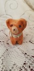 Vintage Figural Dog Puppy Mohair Fur Sewing Tape Measure Measurer