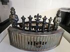 Antique Vintage Cast Iron Fireside Grate  very Heavy  