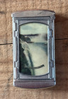 Antique Tin   Celluloid Niagara Falls Souvenir Advertising Match Safe Vesta Case
