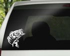 Bass Fishing Decal  Fish Vinyl  Bass Car Decal  Gift  