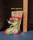 Vintage Christmas Mouse In Boot Relpo Ceramic Reliable Glassware   Pottery 1956