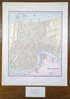 Vintage 1891 New Orleans Louisiana Map 11 x14  Old Antique Original Vieux Carre