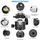 Cavix Tripod Ball Head With 1 4  Arca Swiss Quick Release Plate Aluminium Tri   