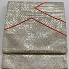 6287  Japanese Vintage Fukuro Obi Belt Kimono Fabric Silk Traditional Silver