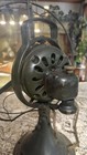 Vintage Ge General Electric Aou Ab1 12  Brass Blade Oscillating Fan 75423 Works