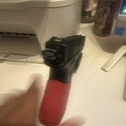 Gas Airsoft Pistol Black W  Red Grip   Gl-118 Laser light Attachment